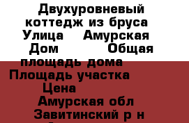 Двухуровневый коттедж из бруса › Улица ­  Амурская › Дом ­ 28/2 › Общая площадь дома ­ 122 › Площадь участка ­ 3 000 › Цена ­ 1 700 000 - Амурская обл., Завитинский р-н, Антоновка с. Недвижимость » Дома, коттеджи, дачи продажа   
